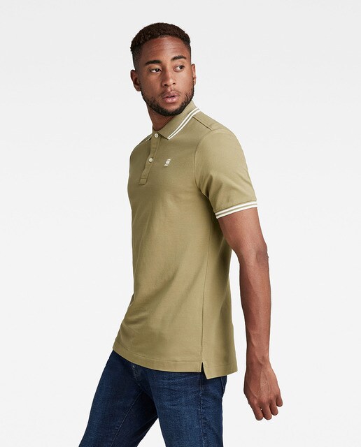 Polo Dunda Striped de hombre con diseño acanalado en el cuello y puños y  motivo a rayas · G-Star Raw · El Corte Inglés