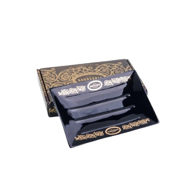 Imagem 0 de Saboneteira Preto & Ouro Antiga Barbearia de Bairro Linha Premium