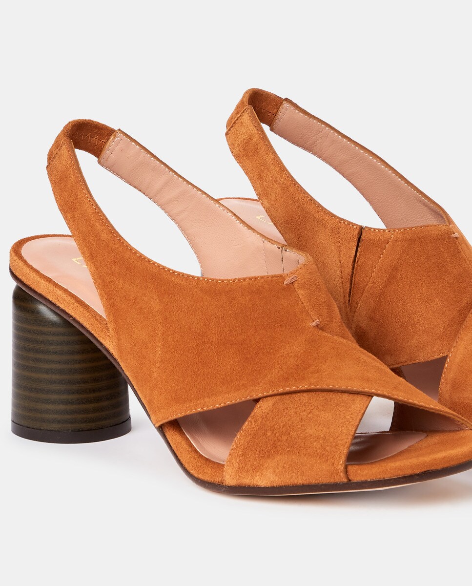 Sandalias de tacón de mujer en ante de color marrón · Latouche · El Corte  Inglés