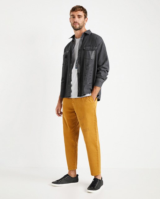 Camisa de hombre regular gris · Desigual · El Corte Inglés