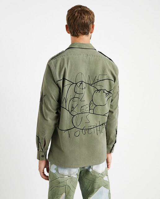 Chaqueta de hombre regular verde · Desigual · El Corte Inglés