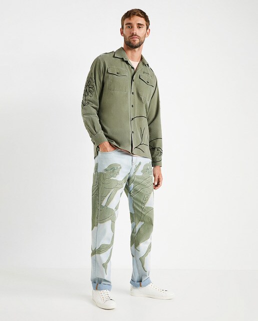 Chaqueta de hombre regular verde · Desigual · El Corte Inglés