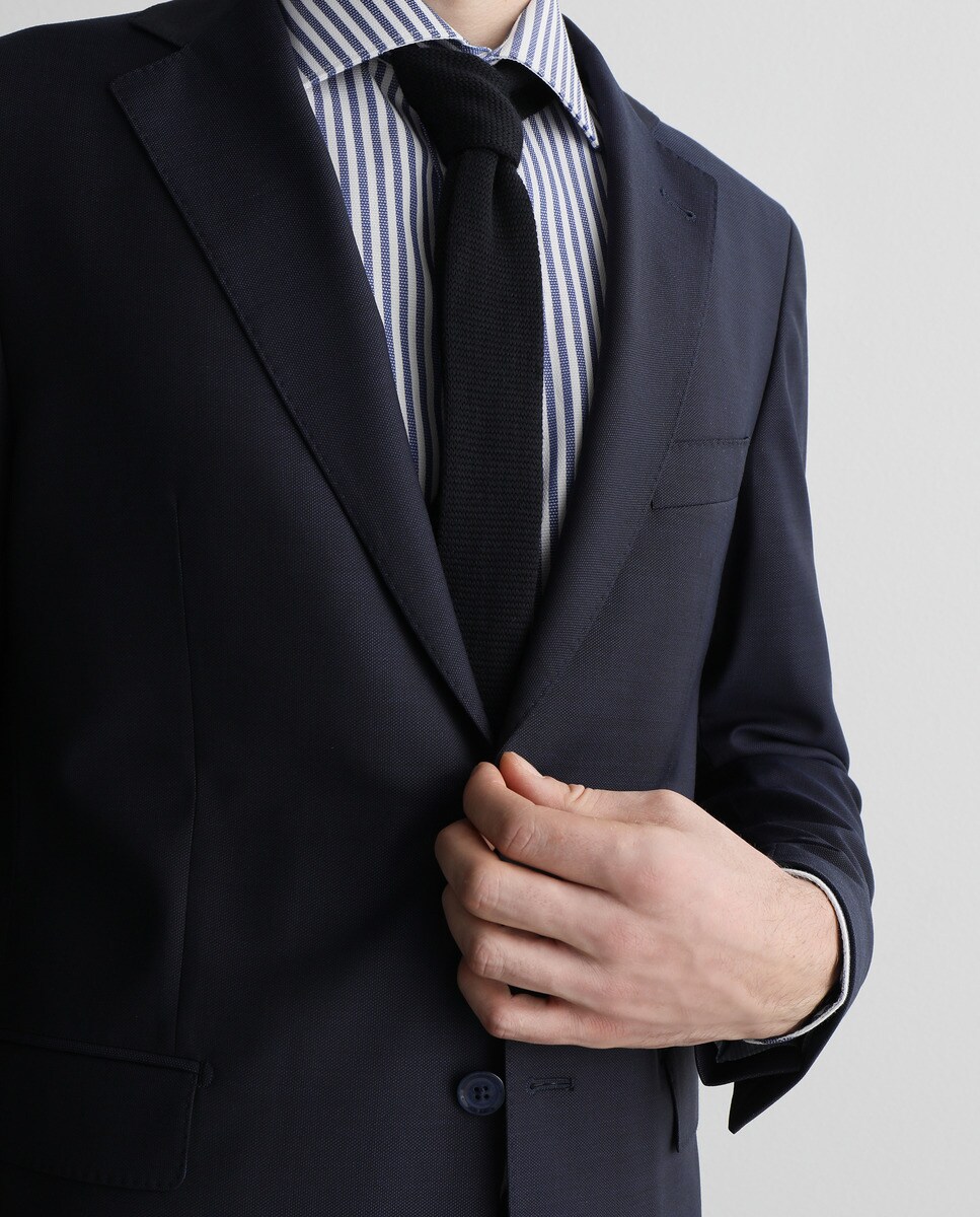 Traje de la colección Black de hombre slim de puntillé azul · Emidio Tucci  · El Corte Inglés