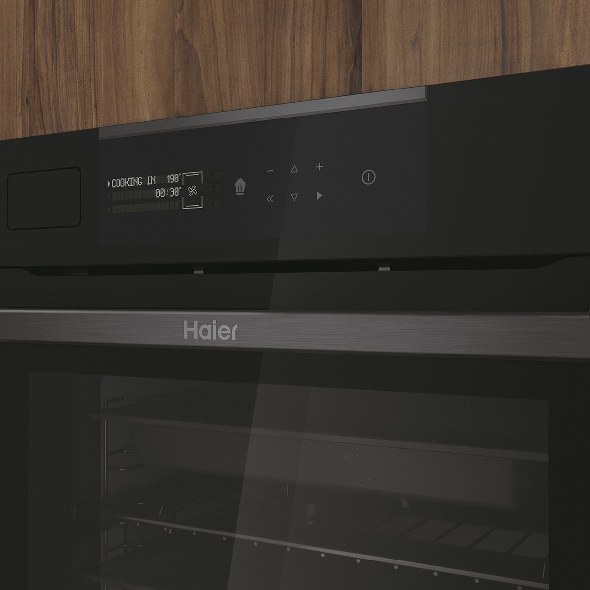 Horno multifunción Haier WIFI con función vapor i-Message Steam Series 4- HWO60SM5S5BH Negro-10