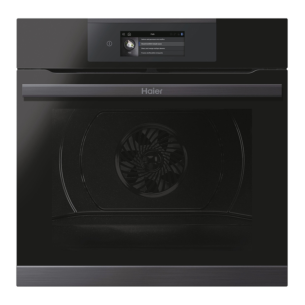 Horno multifunción Haier pirolítico, Wifi I-Touch Series 4- HWO60SM5T9BH Negro-1
