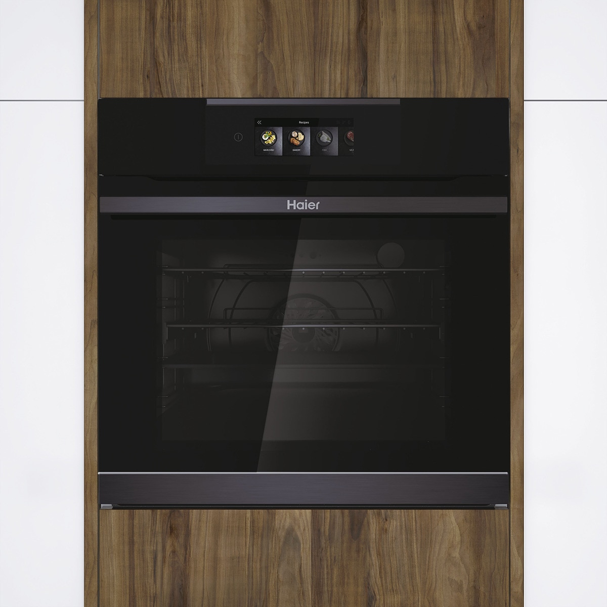 Horno multifunción Haier pirolítico, Wifi I-Touch Series 4- HWO60SM5T9BH Negro-12