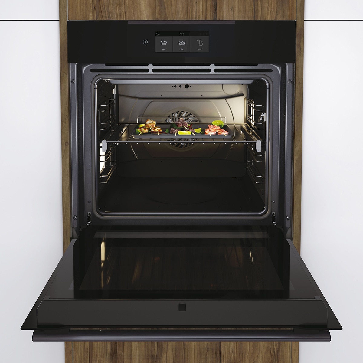 Horno multifunción Haier pirolítico, Wifi I-Touch Series 4- HWO60SM5T9BH Negro-8