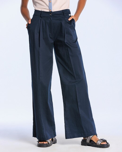 Pantalón de mujer ancho y liso · Naulover · El Corte Inglés