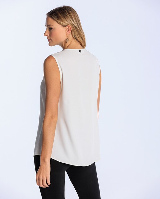 Blusa de mujer sin mangas cuello pico · Naulover · El Corte Inglés