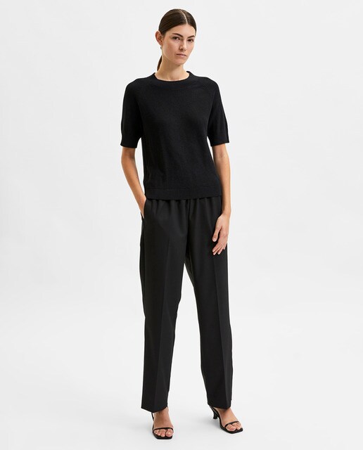 Jersey de mujer manga corta cuello redondo · Selected Femme · El Corte  Inglés
