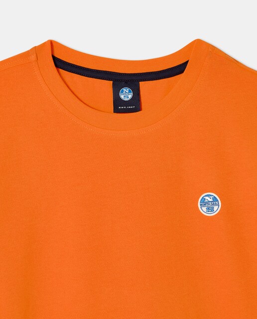 Camiseta de hombre básica con logo naranja · North Sails · El Corte Inglés