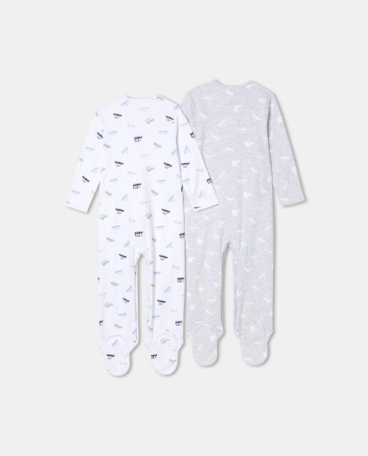 Pack pijamas de bebé niño con coches · Cotton Juice · El Corte Inglés