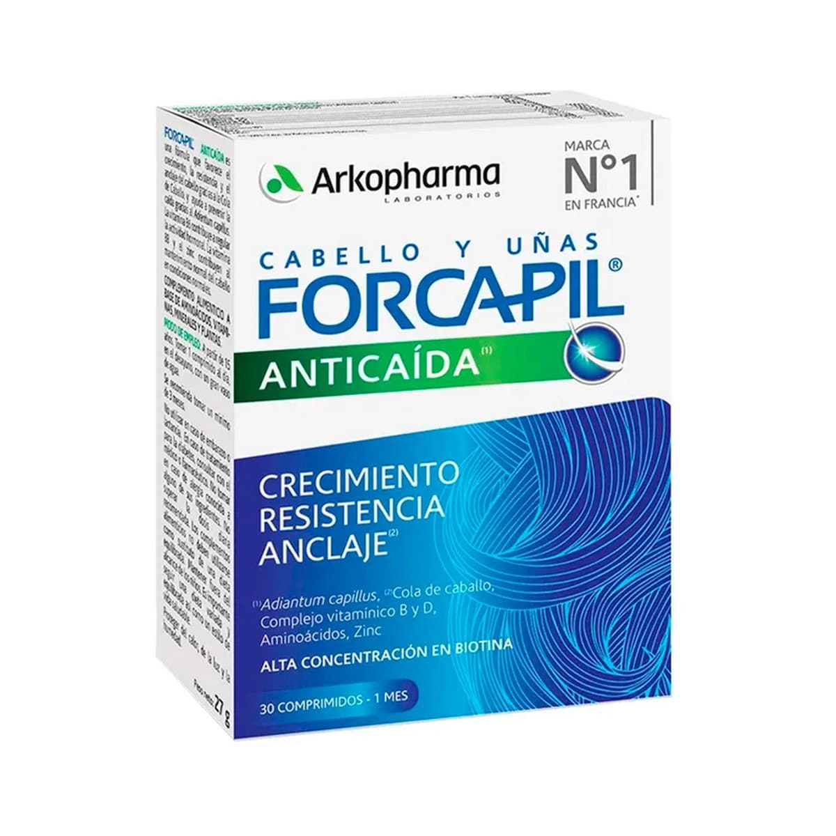Suplemento Alimentar Forcapil Antiqueda e Unhas - 30 cápsulas 1