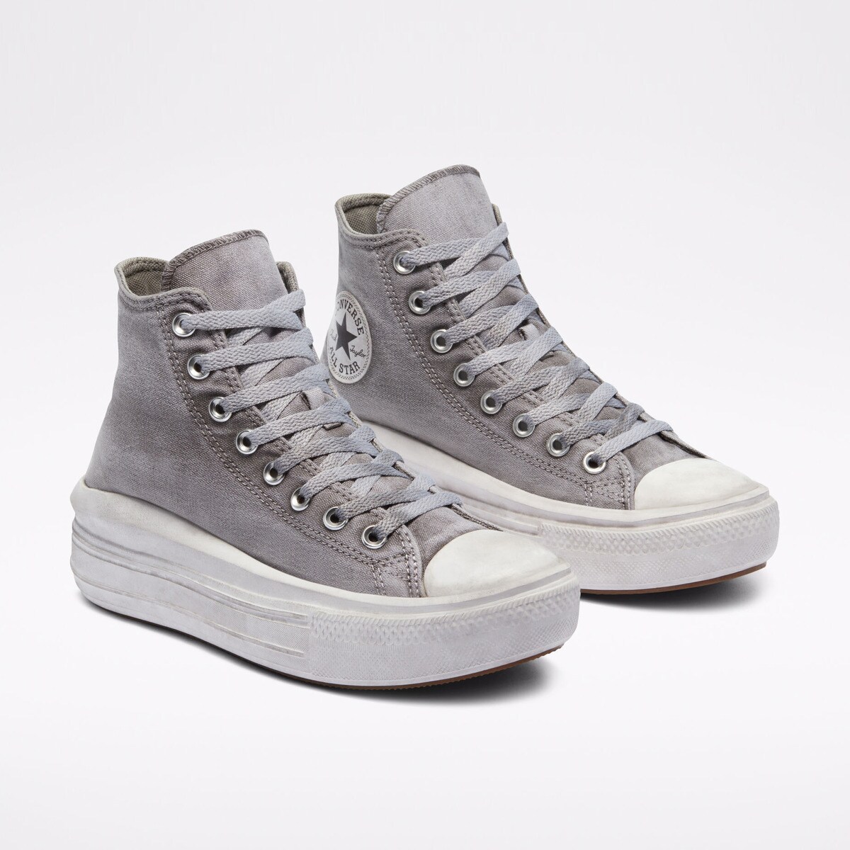 Star Platform Chuck Taylor All Star Gris Grises Plataforma