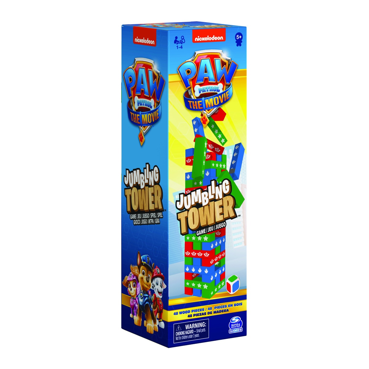 Spin Master - Juego De Habilidad Apilable Jumbling Tower Paw Patrol Games