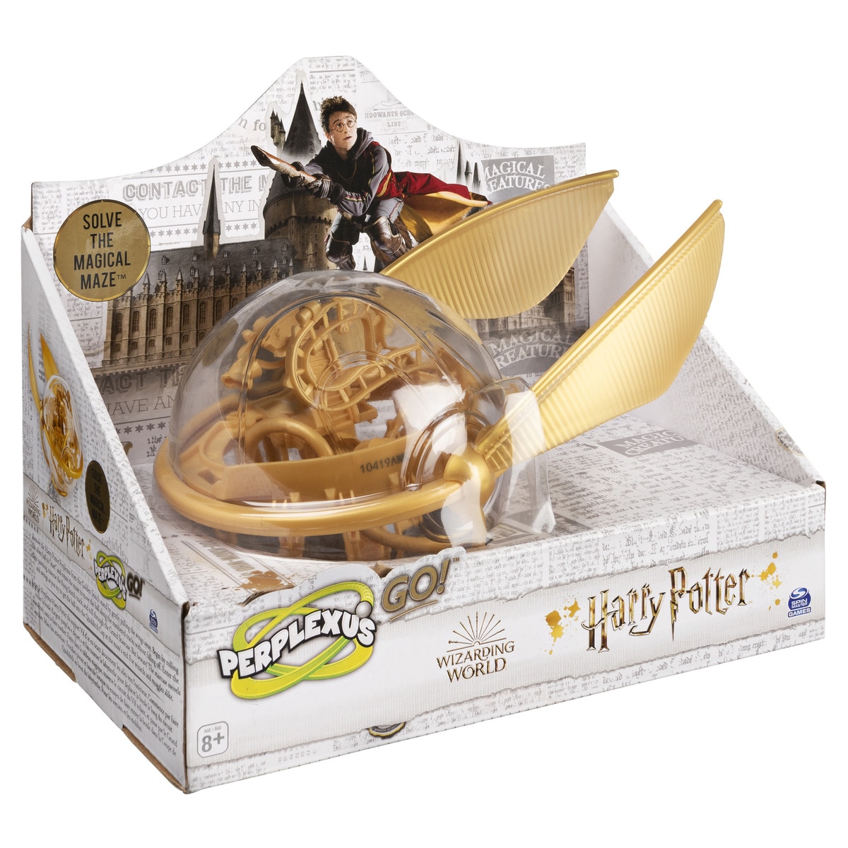Spin Master - Juego Rompecabezas De Snitch Dorada Perplexus Go Harry Potter Games