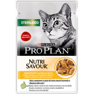 NutriSavour Comida Húmida para Gato Adulto Esterilizado com Frango em Molho embalagem 85 g - Purina Pro Plan