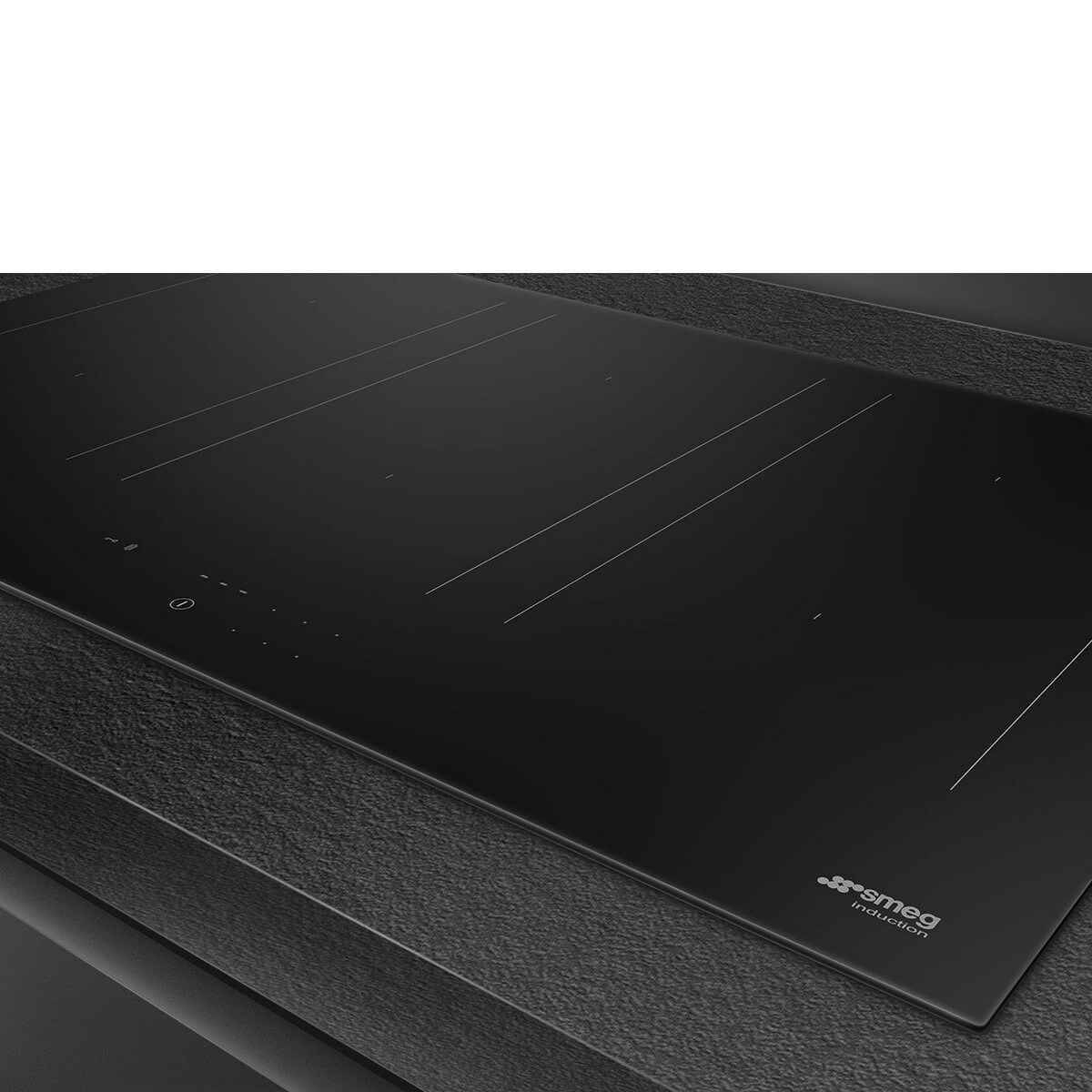 Placa de Indução Smeg Universal SIM3864D MultiZona, com 6 Zonas e de 80 cm - Vidro Preto Ceramic Eclipse Preto-3