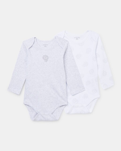 Pack bodys de bebé niño manga larga · Cotton Juice · El Corte Inglés