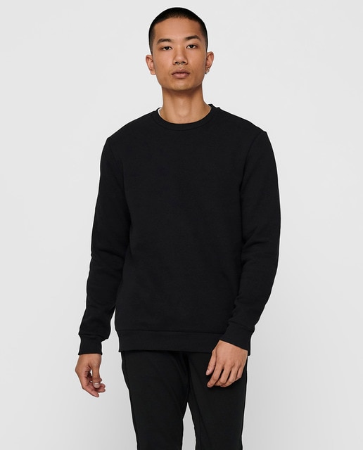 Imagen 0 de Sudadera de hombre básica cuello redondo