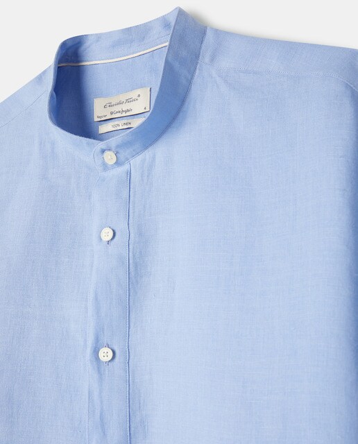 Camisa polera de lino de hombre regular lisa · Emidio Tucci · El Corte  Inglés