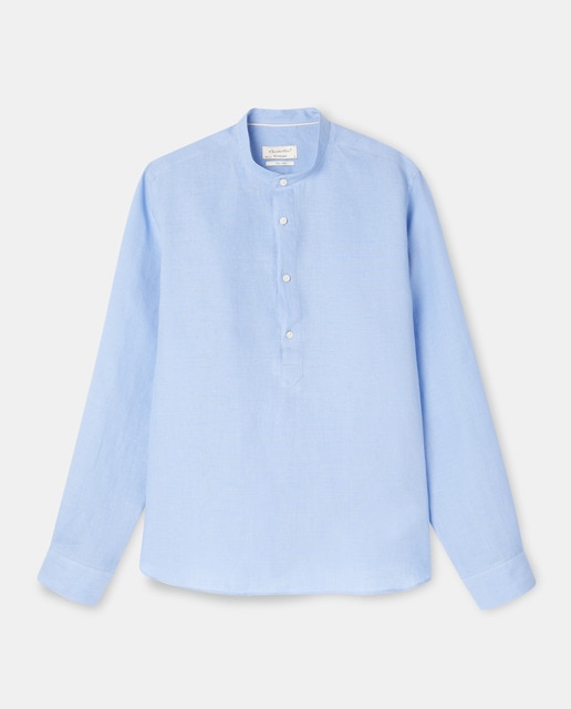 Camisa polera de lino de hombre regular lisa · Emidio Tucci · El Corte  Inglés