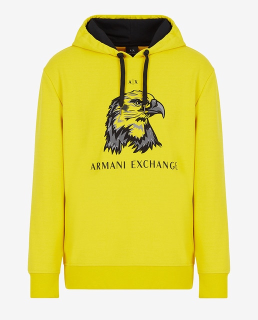 Sudadera de hombre amarilla con capucha · Armani Exchange · El Corte Inglés