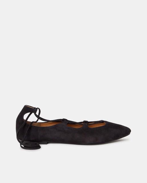 Comprar Bailarina de mujer en piel con lazada al tobillo · Unit · Hipercor