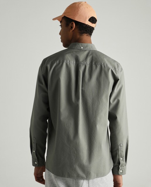 Camisa Oxford de hombre regular lisa verde · Green Coast · El Corte Inglés