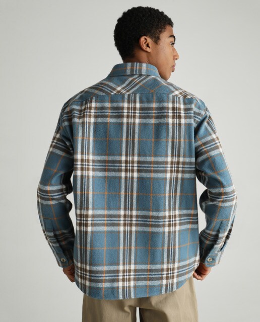 Camisa de hombre regular azul de cuadros. · Green Coast · El Corte Inglés