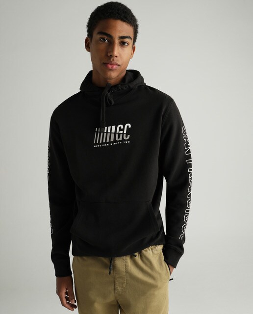 Sudadera de hombre negra con capucha · Green Coast · El Corte Inglés