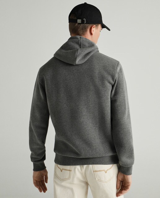 Sudadera de hombre gris oscuro con capucha · Green Coast · El Corte Inglés