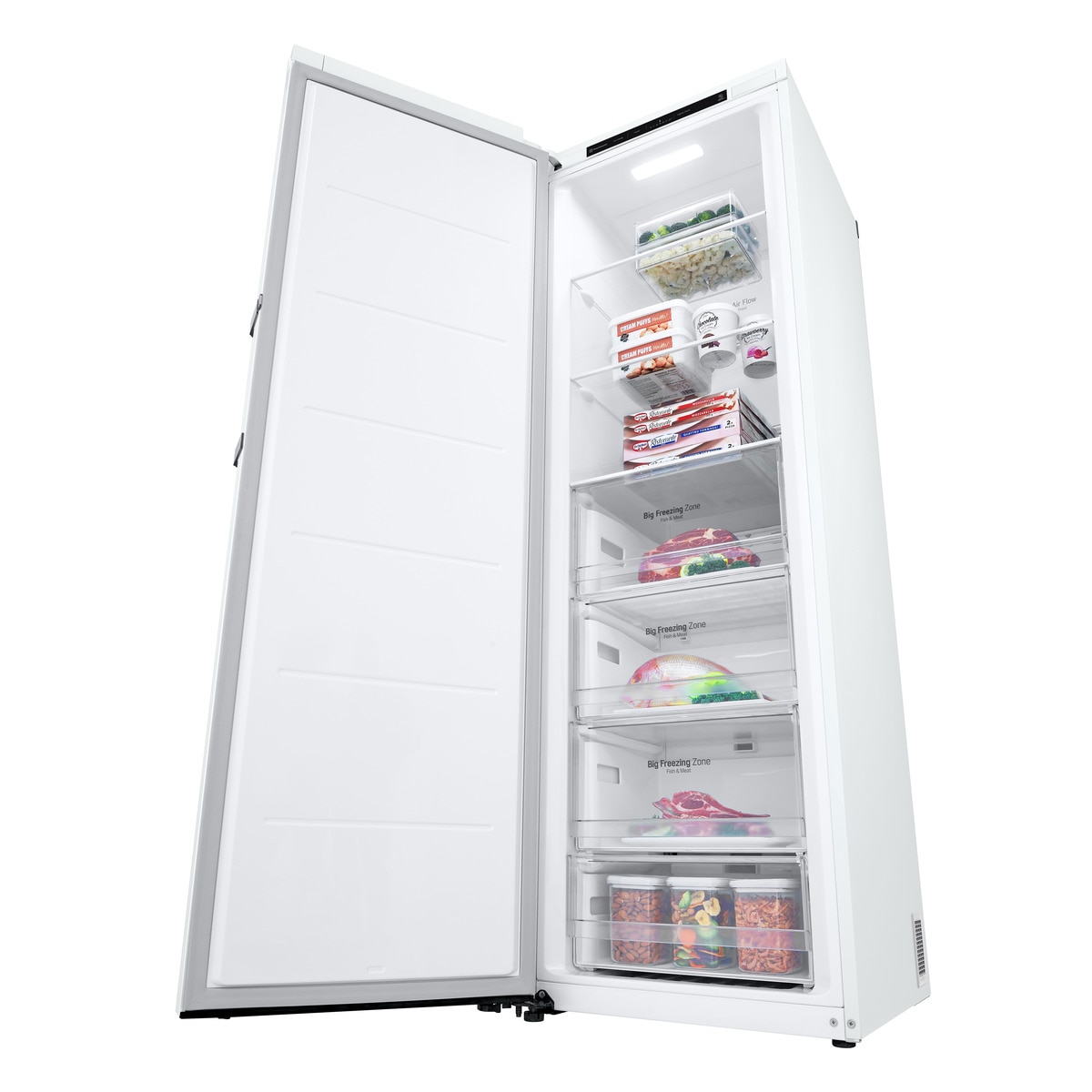 Congelador vertical LG No Frost 186 cm, 324 l, blanco- GFT41SWGSZ Blanco-12