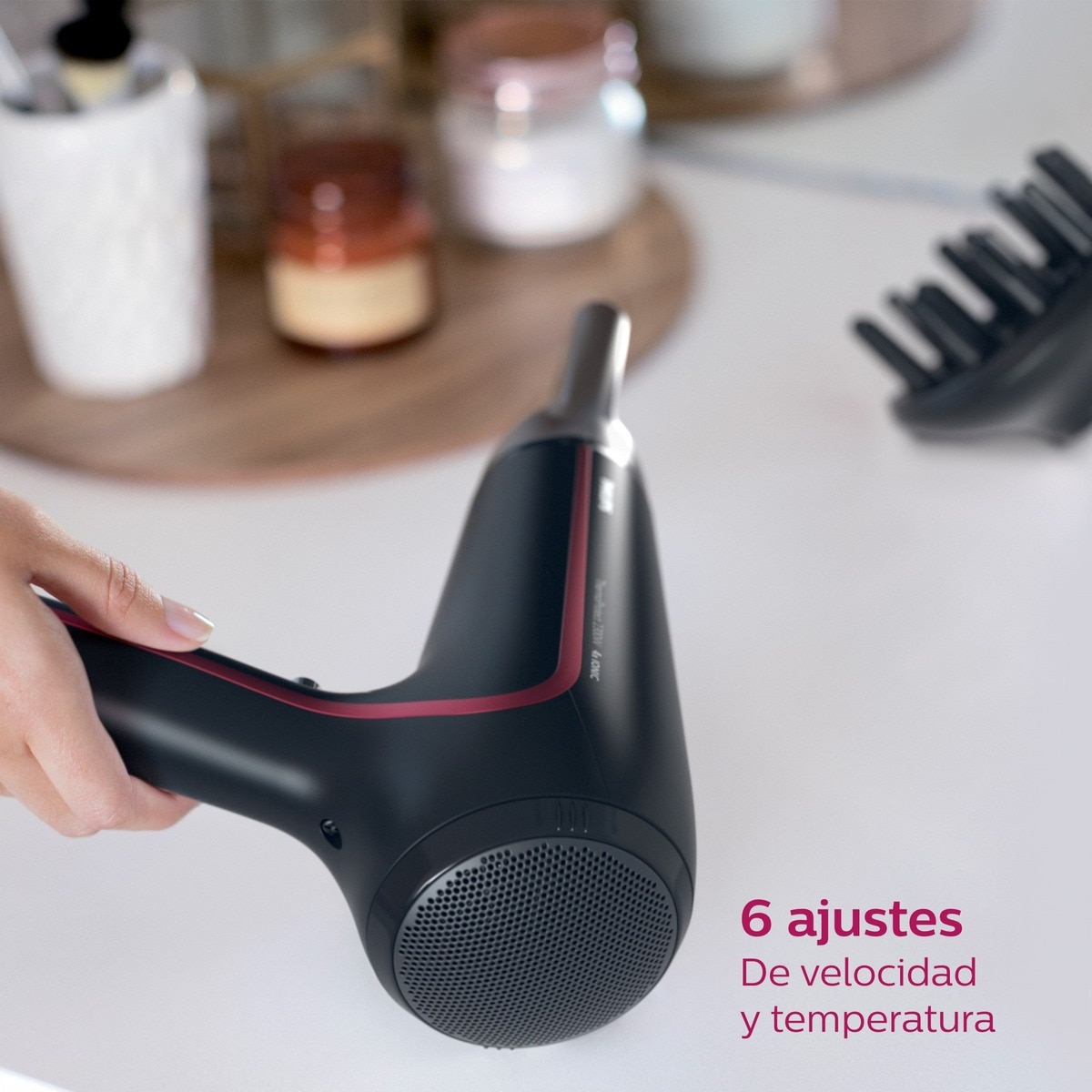 Secador Philips ThermoProtect HP8238/10 con ionizador · El Corte Inglés