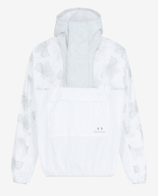 Cazadora canguro de hombre estampado floreal blanco · Armani Exchange · El  Corte Inglés