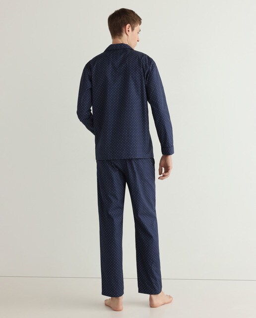 Pijama largo de hombre de tela Non Iron azul · Emidio Tucci · El Corte  Inglés