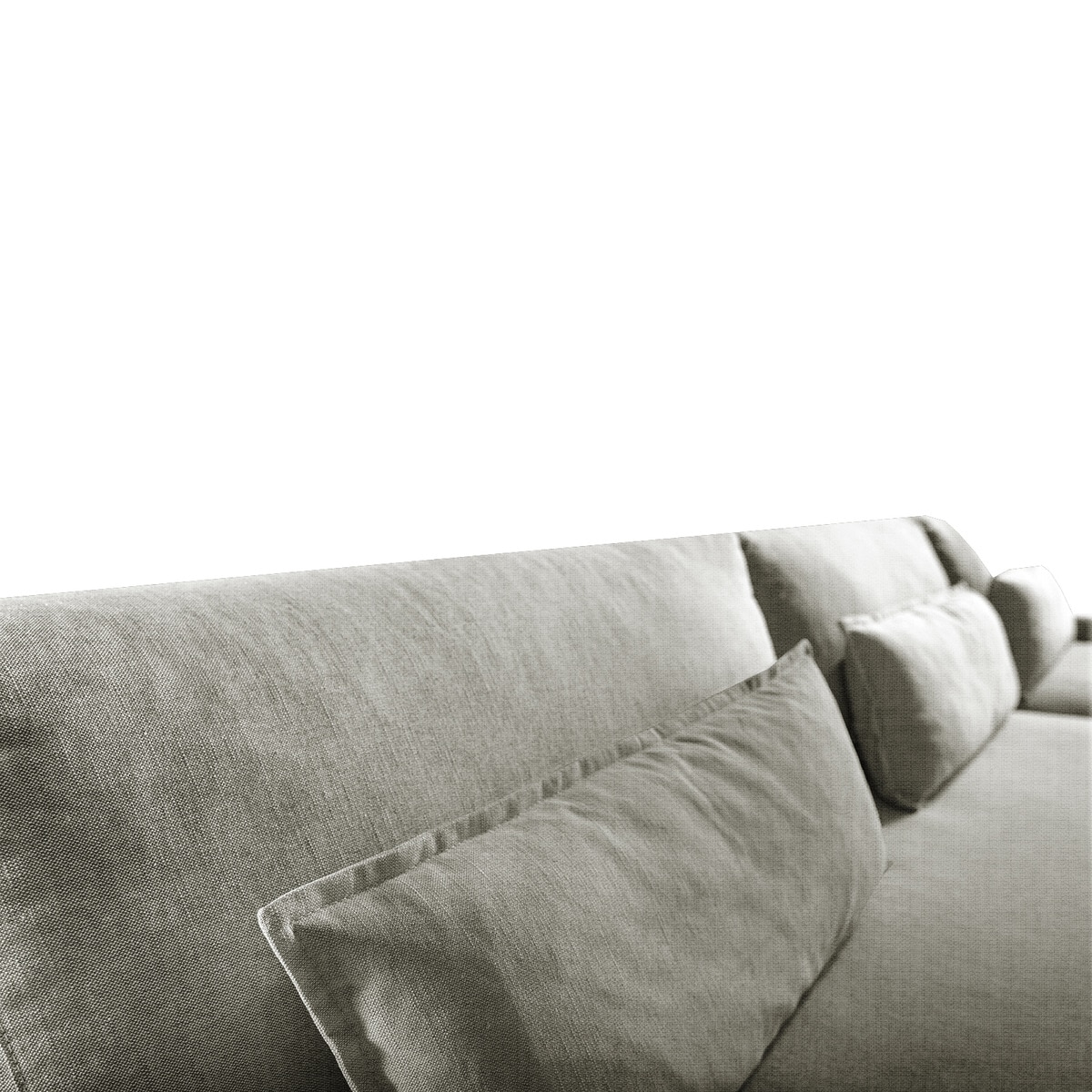 Sofá de 3,5 Lugares em Mistura de Algodão Manhattan Cinzento-pérola-4