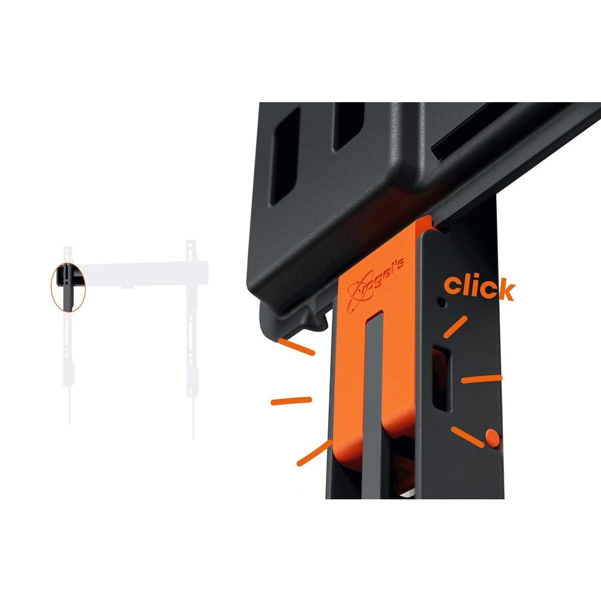 Suporte de Parede TVM 3615 da Vogel inclinável até 20° para TV de 40" a 77" até 35 kg Preto-5