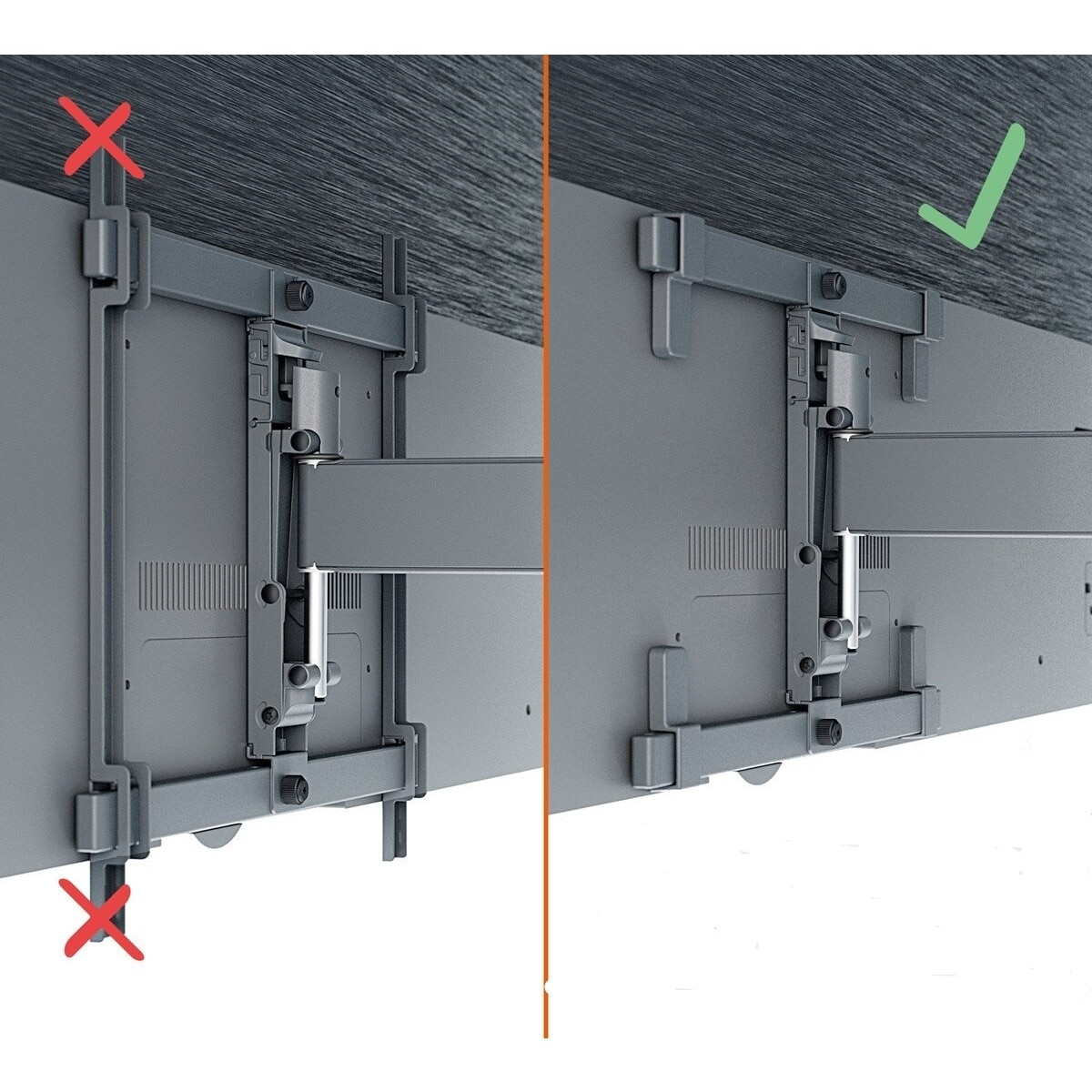 Suporte de Parede Giratório até 180º Vogel's TVM 3665 para TV OLED de 42" a 77" até 35 kg Preto-6