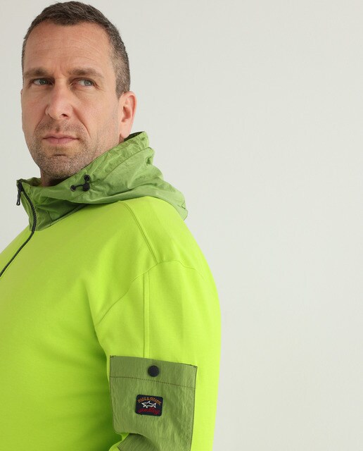 Chaqueta deportiva de hombre verde con capucha tallas grandes · Paul \u0026 Shark  · El Corte Inglés