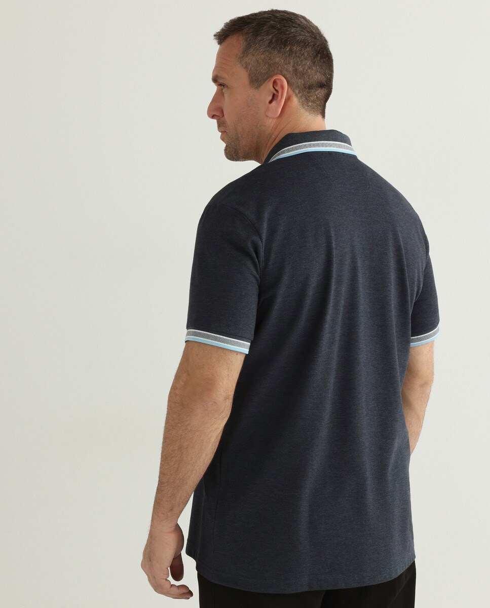 Polo de hombre regular azul de manga corta tallas grandes · Boss · El Corte  Inglés