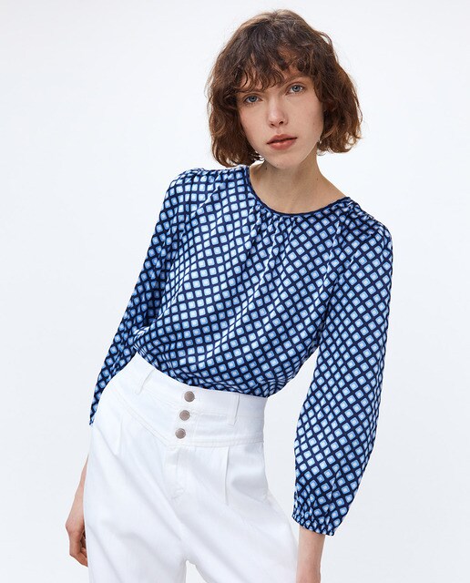 Top básico de mujer estampado · Sfera · El Corte Inglés