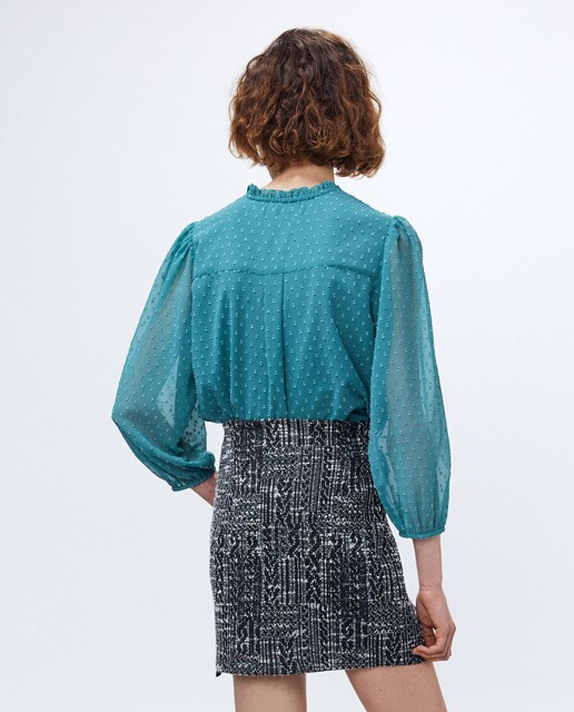 Blusa plumeti encaje · Sfera · El Corte Inglés
