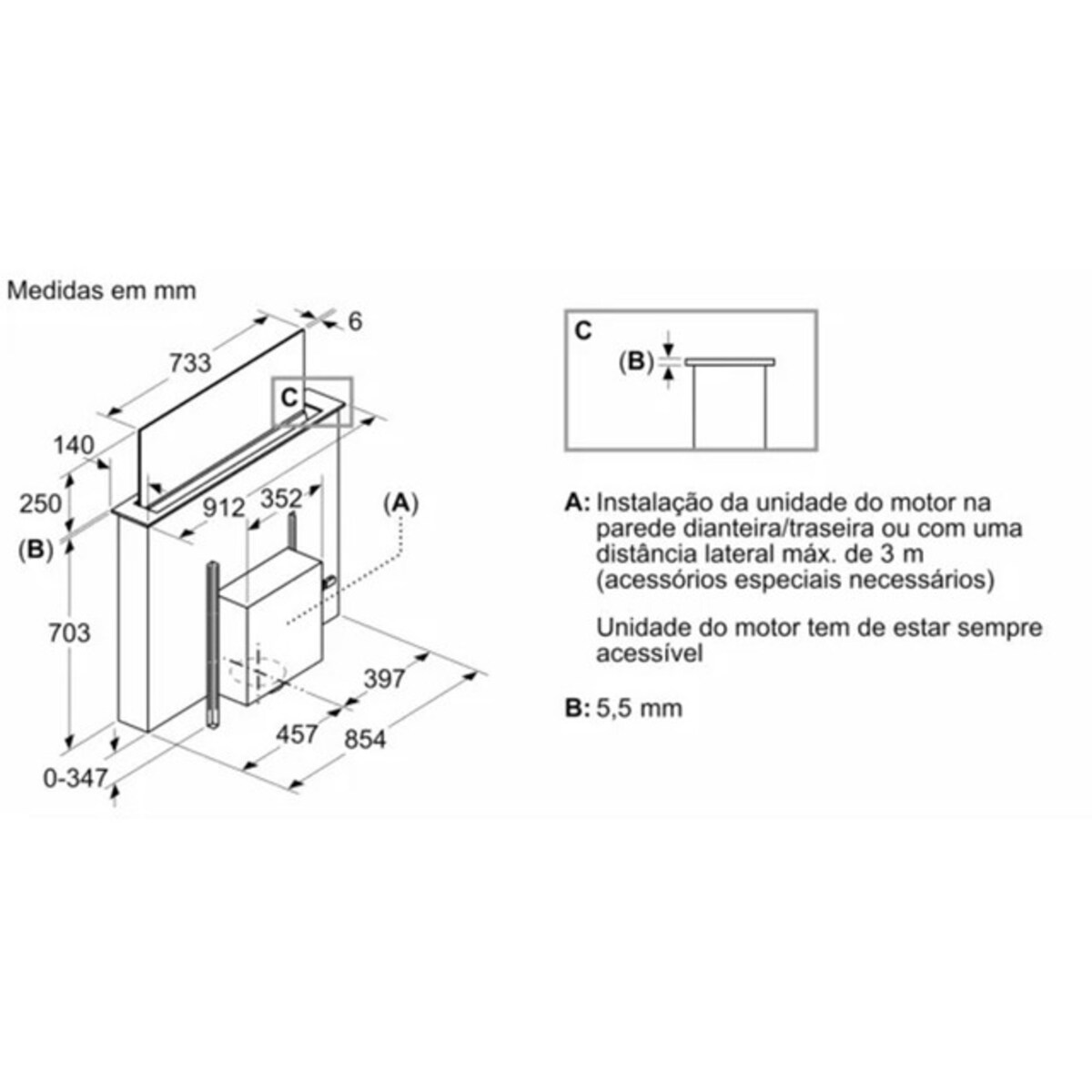 Exaustor de Bancada Siemens iQ700 LD98WMM60 Home Connect, Motor iQdrive, com 5 Velocidades e de 90 cm - Preto Preto-8