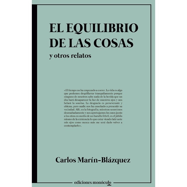 Imagen 0 de El equilibrio de las cosas y otros relatos (Tapa blanda)