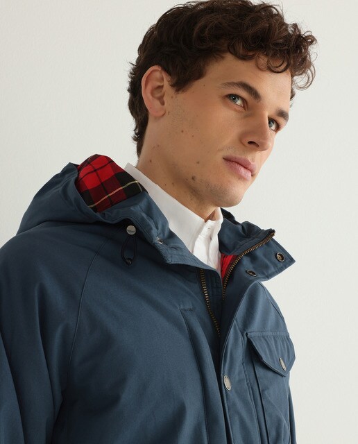 Parka de hombre azul marino con capucha · Brooks Brothers · El Corte Inglés