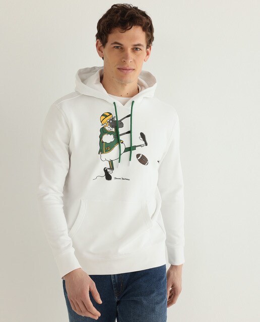 Sudadera de hombre blanca con capucha · Brooks Brothers · El Corte Inglés