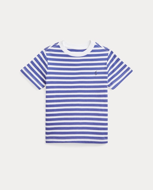 Imagen 0 de Camiseta de niño a rayas en azul