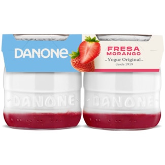 Iogurte com Pedaços de Morango Pack 2 embalagem 130 g - Danone Original
