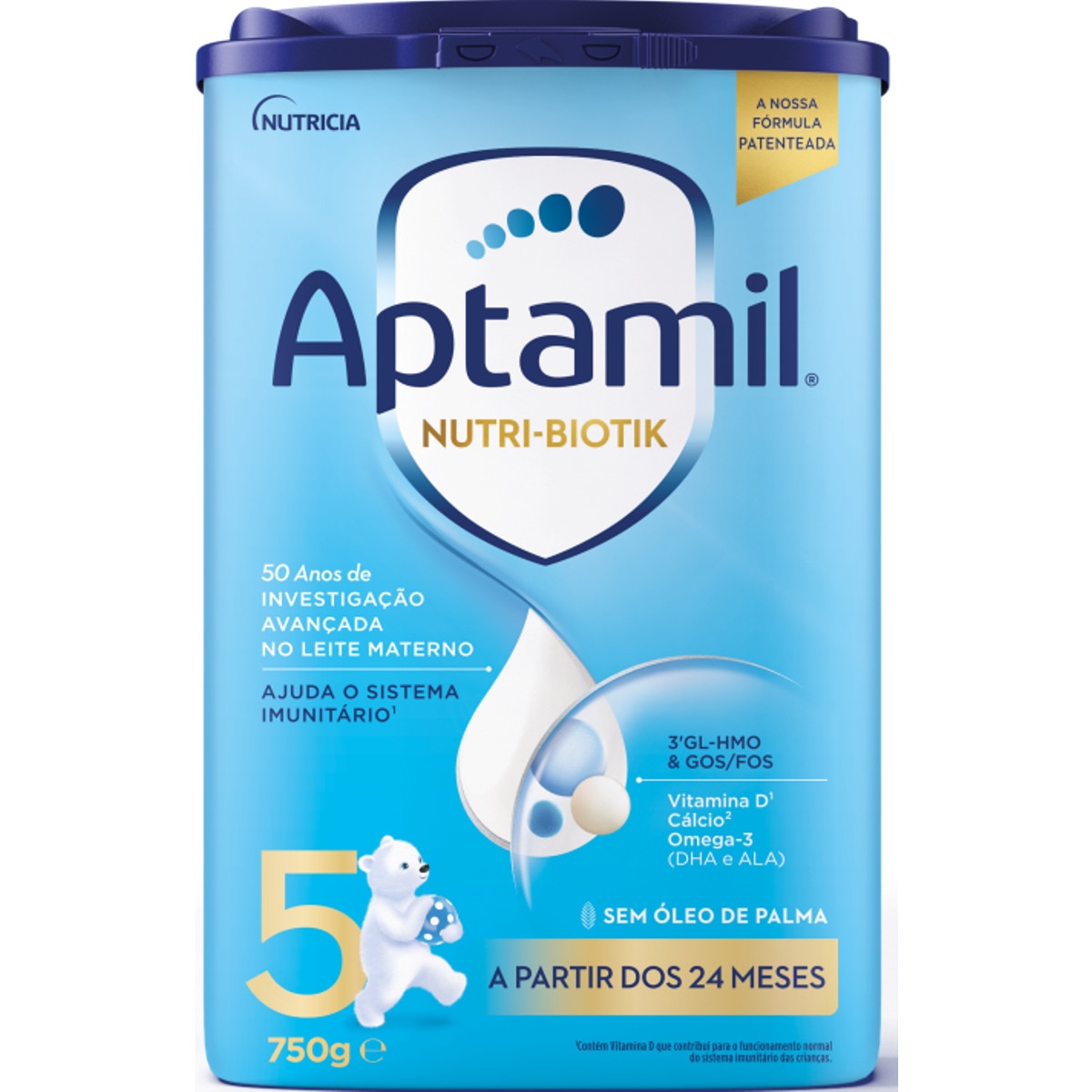 com Pronutra+ Leite de Crescimento Junior 5 a partir dos 24 Meses embalagem 750 g